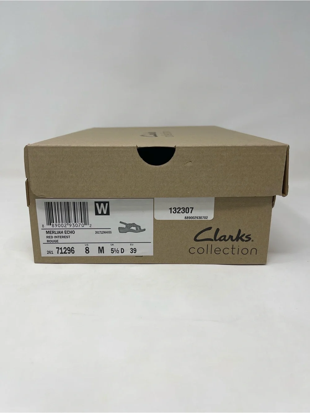 Clarks Collection Merliah Echo Red‎ Sandals Womens Size 8 New Comfort
